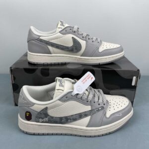 Jordan 1 Low Trvis Scott x Bape