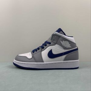 Jordan 1 Mid "Grey and White": imagen 2