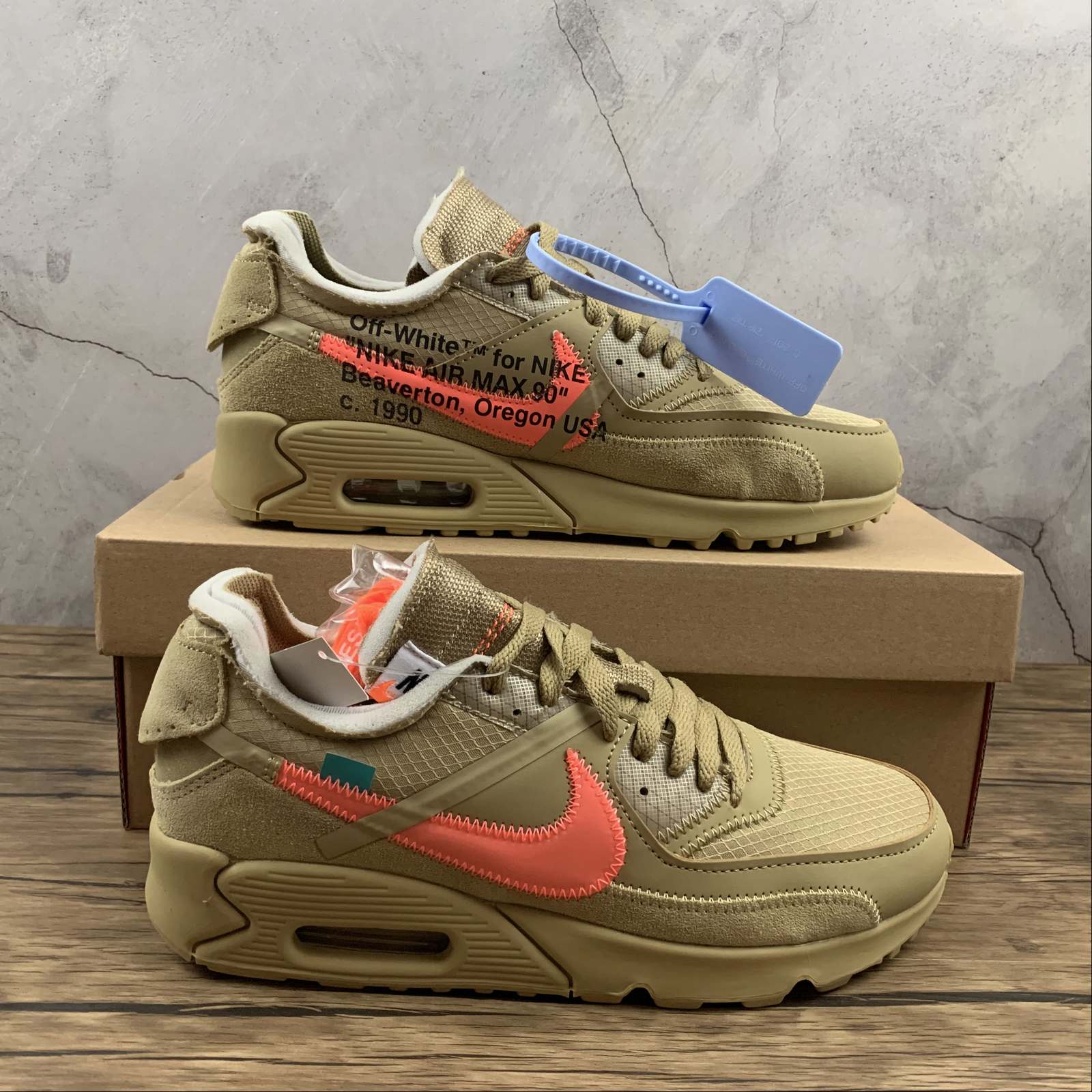 Nike Air Max 90 x Off-White “Brown”: imagen 1