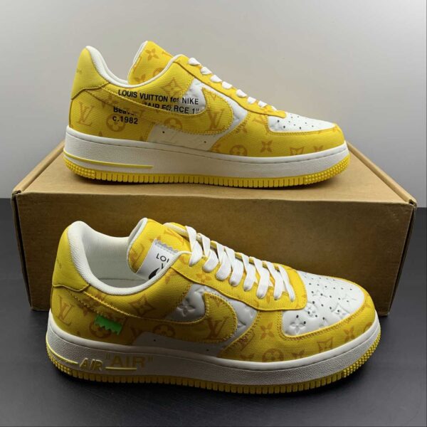 Louis Vuitton x Nike Air Force 1 Low “Yellow” - Imagen 5