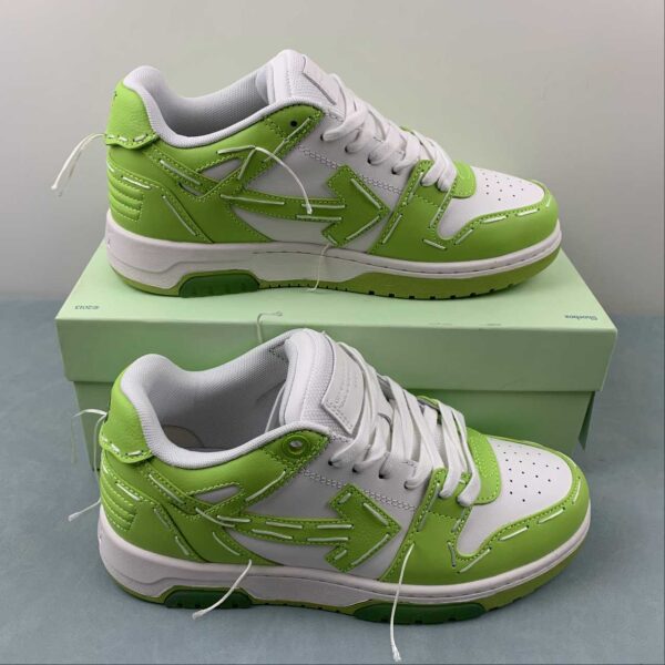 Off-White™ Out of Office Leather Sneakers “White / Green”