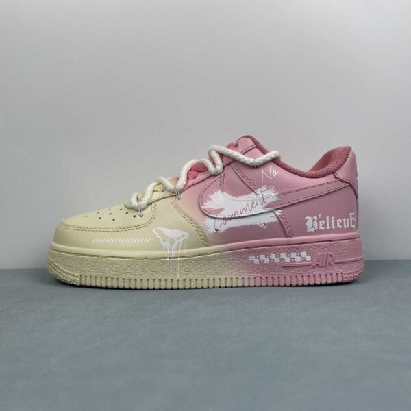 Nike Air Force 1 Low Custom “Pink & Yellow Burst” - Imagen 2