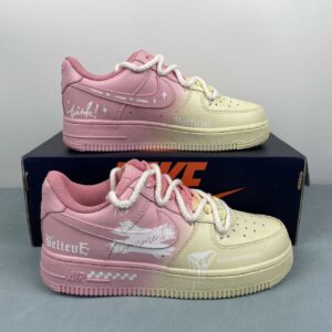 Nike Air Force 1 Low Custom “Pink & Yellow Burst”