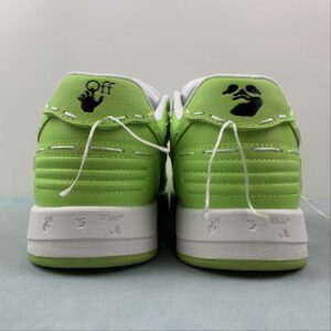 Off-White™ Out of Office Leather Sneakers “White / Green”: imagen 5