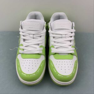 Off-White™ Out of Office Leather Sneakers “White / Green”: imagen 4