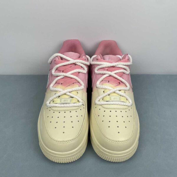 Nike Air Force 1 Low Custom “Pink & Yellow Burst” - Imagen 4