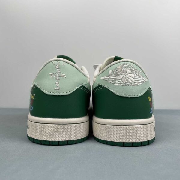 Air Jordan 1 Low OG x Travis Scott x Louis Vuitton “White/Cyan Monogram” - Imagen 5