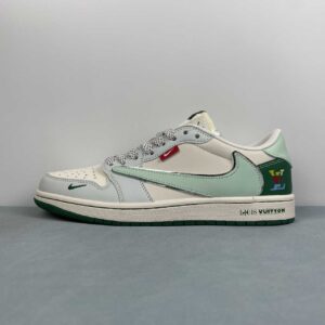 Air Jordan 1 Low OG x Travis Scott x Louis Vuitton “White/Cyan Monogram”: imagen 2